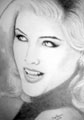 Drawing Lyijykynty piirrustus Anna Nicole Smith