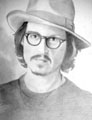 Drawing Lyijykynty piirrustus Johnny Depp